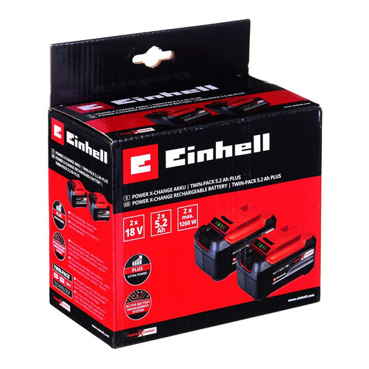 Rechargeable lithium battery Einhell PXC-Twinpack 5,2 Ah 18 V (2 Units)