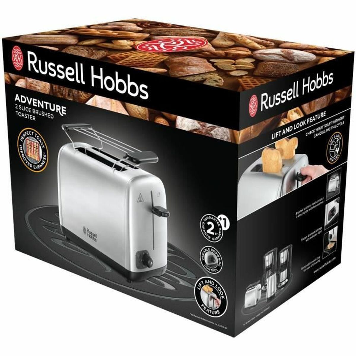 Toaster Russell Hobbs 24080-56 850 W Silver