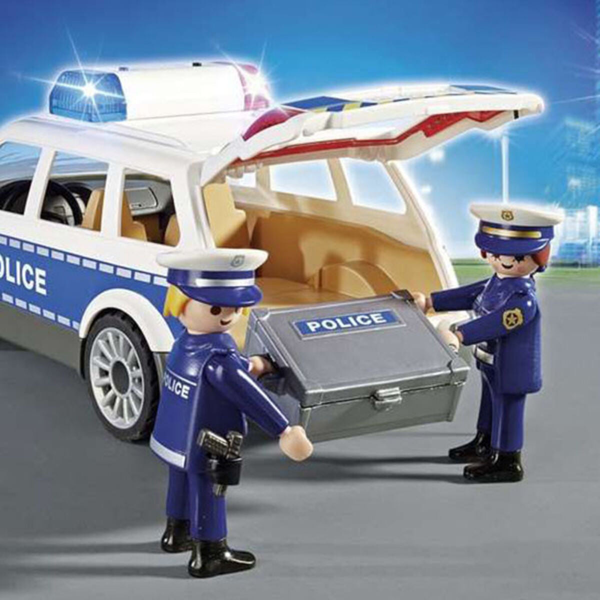 City Action Police Playmobil Squad Car with Lights and Sound
