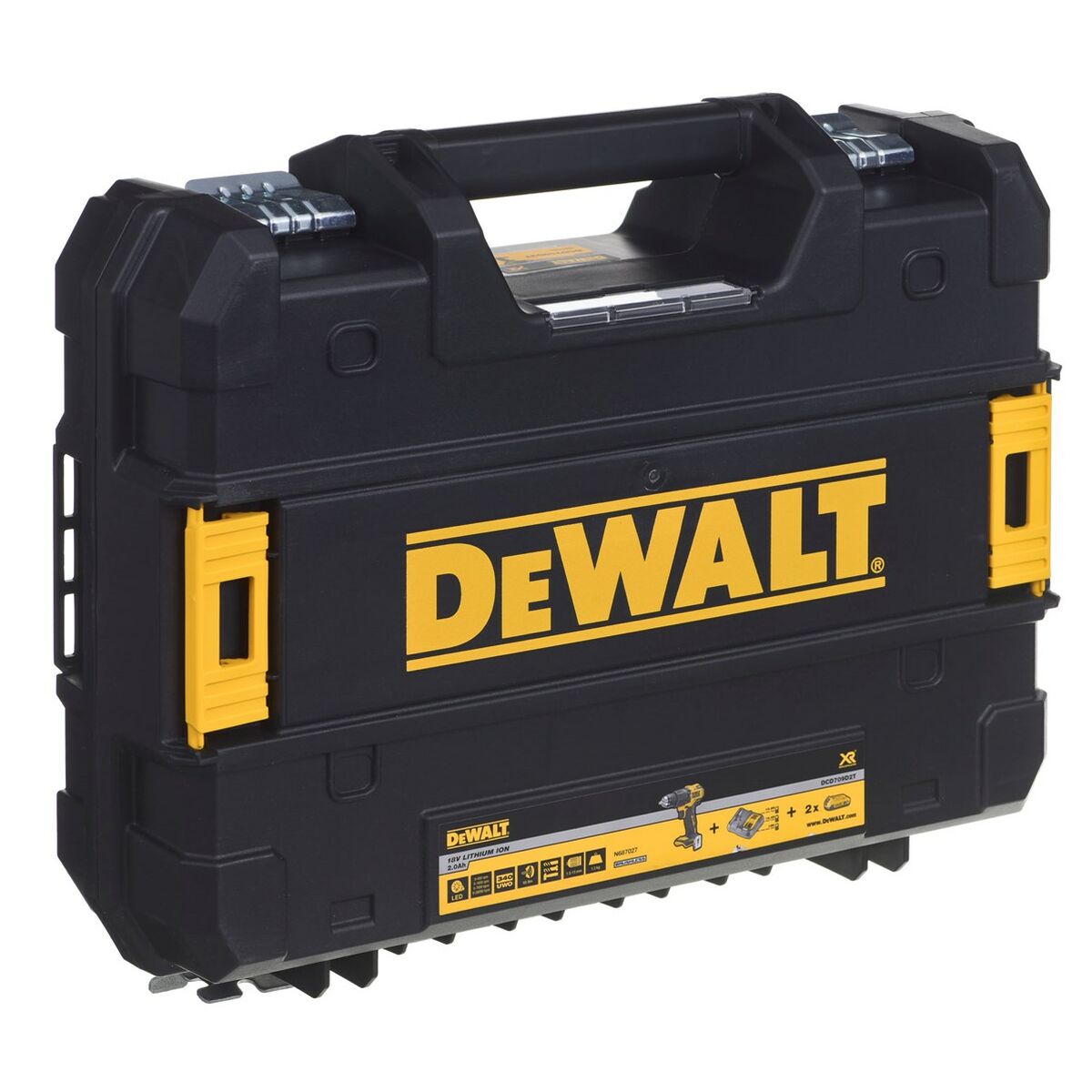 Akumulatora skrūvmašīna Dewalt DCD709D2T 340 W 18 V