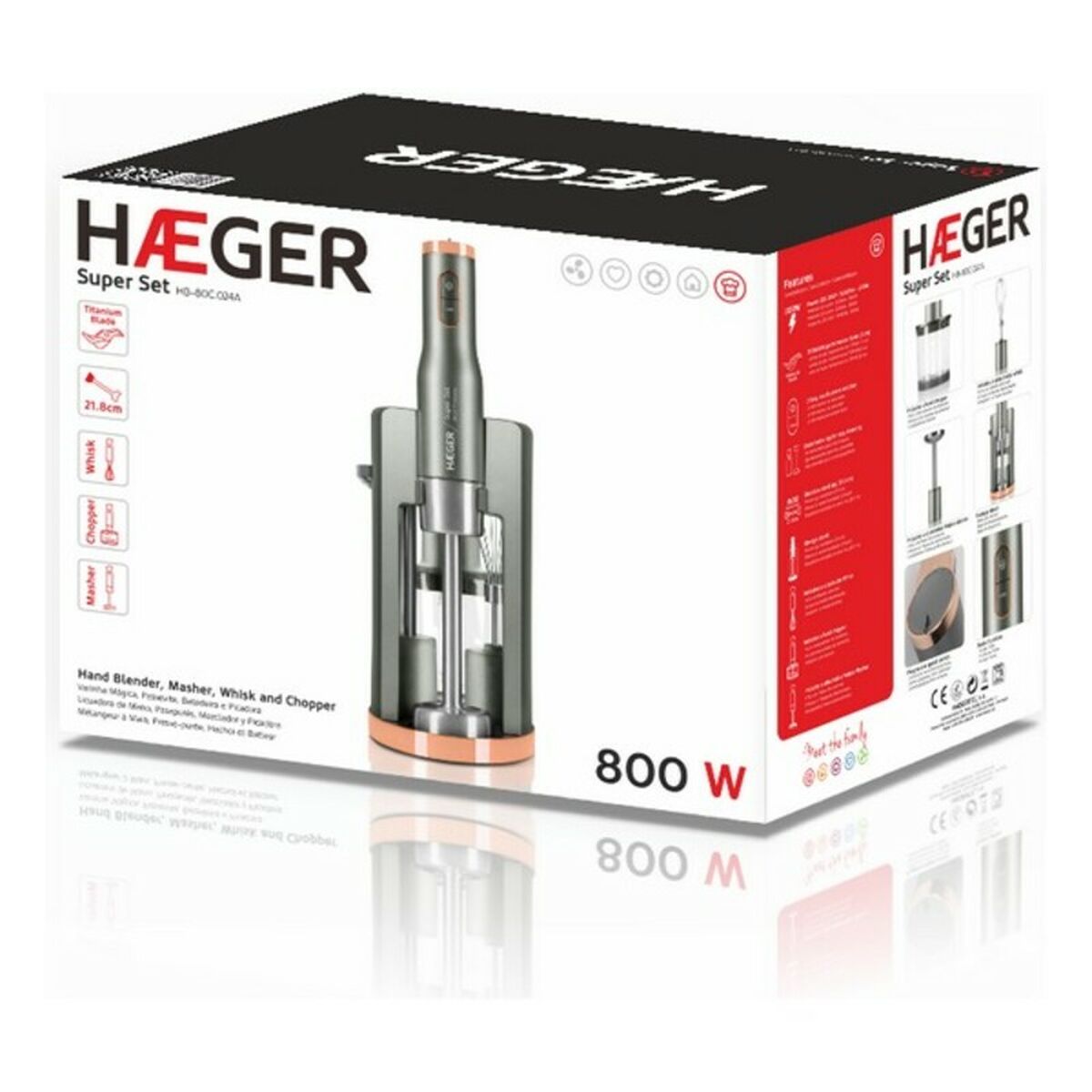 Blenderis Haeger HB-80C.024A Pelēks 800 W