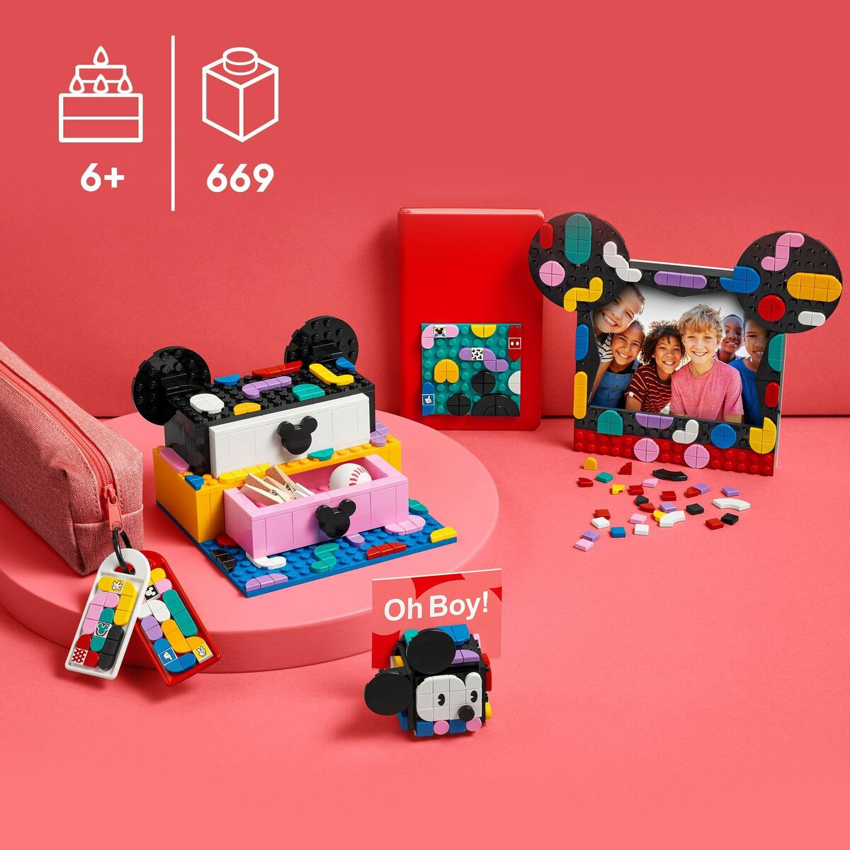 Строительный набор Lego DOTS 41964 Mickey Mouse and Minnie Mouse