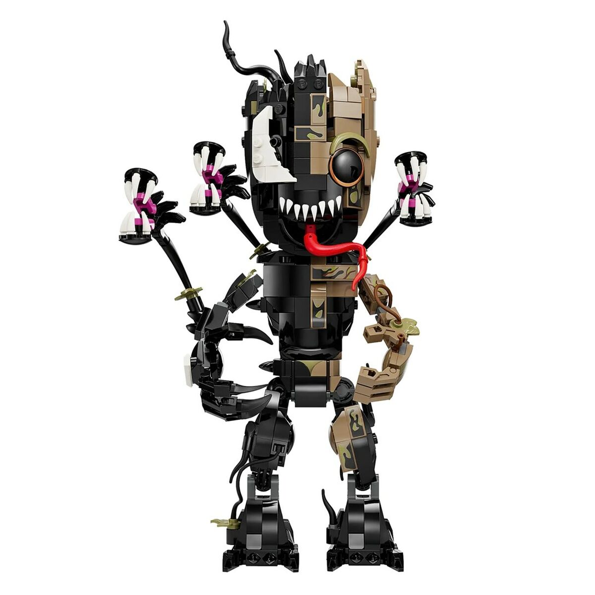 Строительный набор Lego 76249 Groot Venom 630 Предметы Чёрный