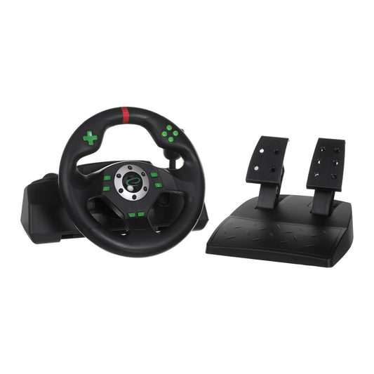 Гоночный руль Esperanza EGW101 педали Чёрный Зеленый PlayStation 3