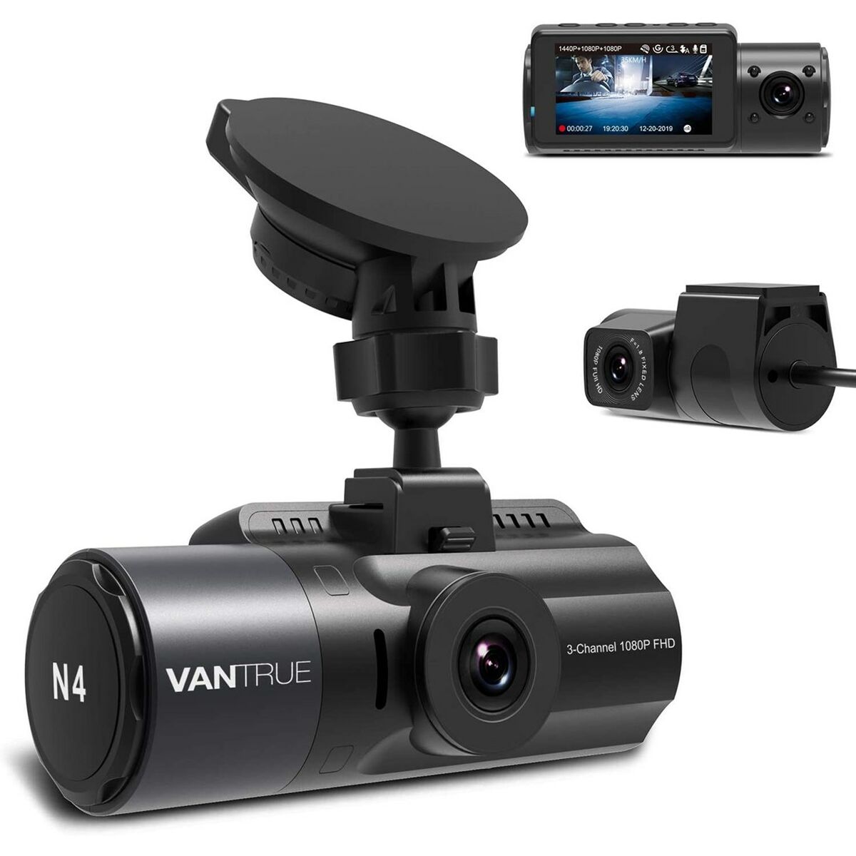 Auto Videoreģistrators Vantrue N4 Sporta Kamera Automašīnai
