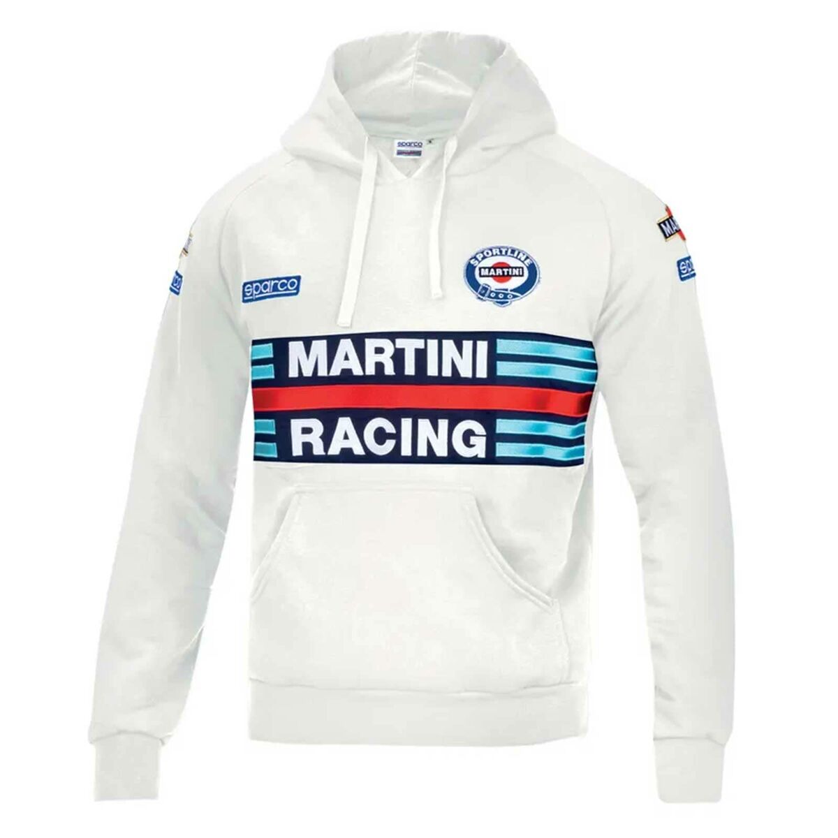Džemperis ar kapuci Sparco Martini Racing S Balts