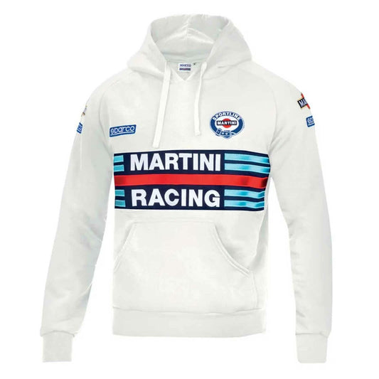 Hoodie Sparco Martini Racing S White