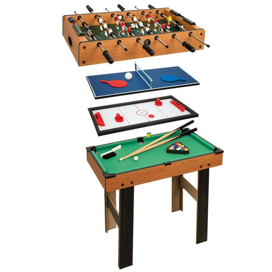 Daudzspēļu galds Colorbaby 4-in-1 87 x 73 x 43 cm Bērnu Galda futbols Teniss Hokejs Biljards