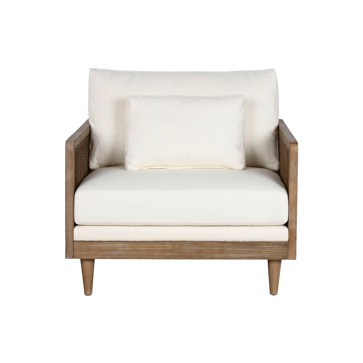 Кресло Home ESPRIT Белый Натуральный 93 x 86 x 88 cm