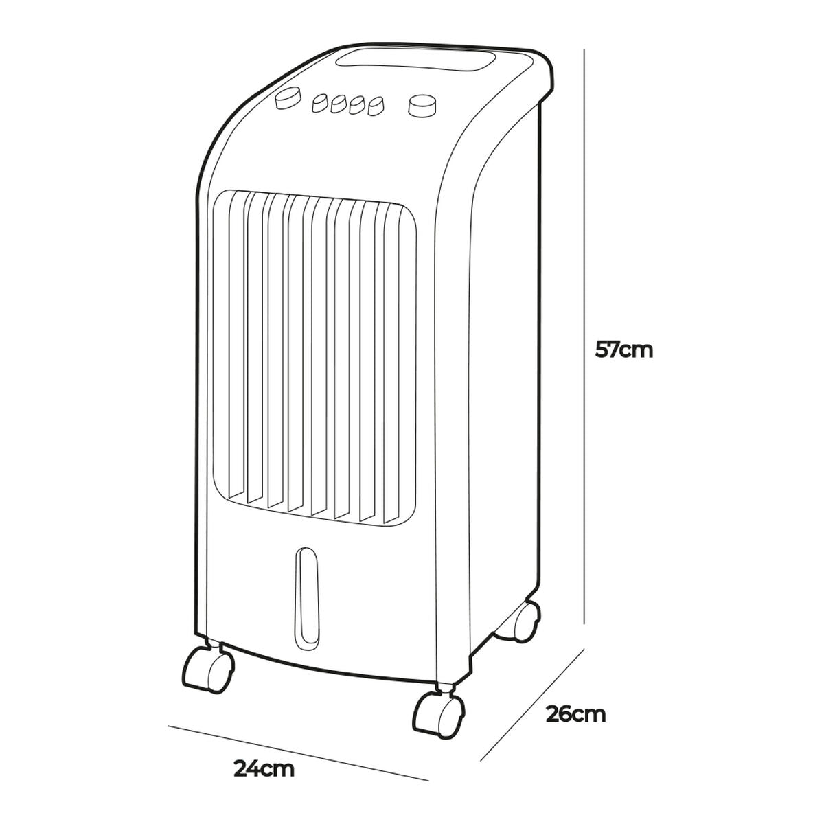 Портативный климатизатор EDM 33516 80 W 3,6 L