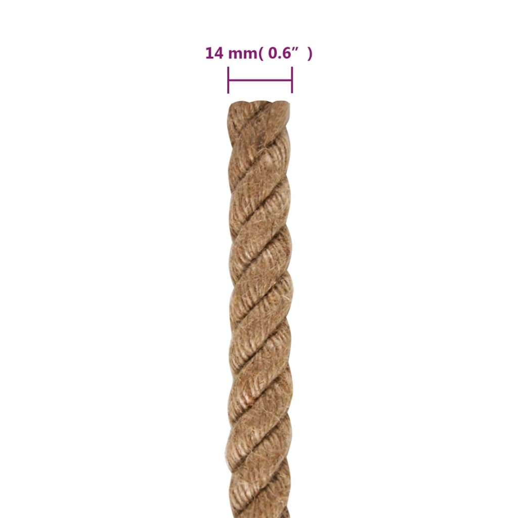 virve, 14 mm, 100 m, 100% džuta