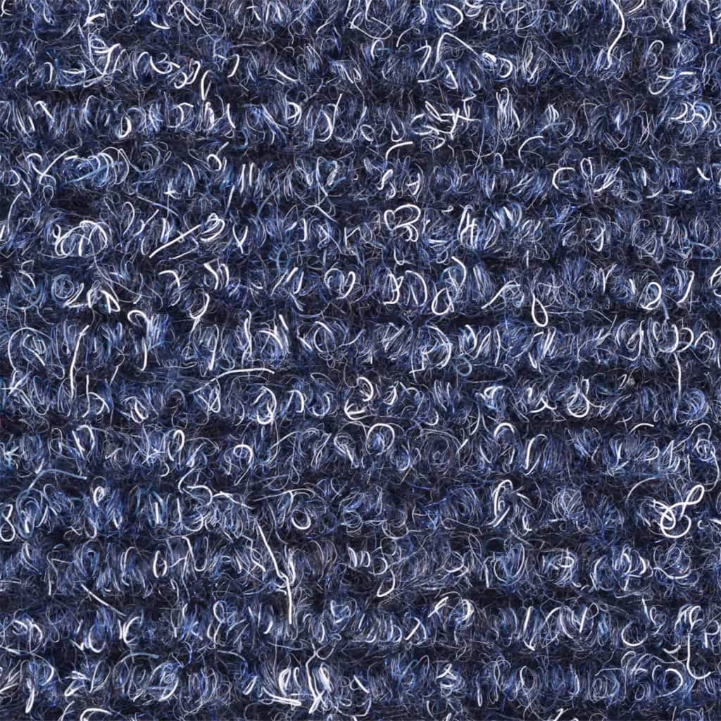 kāpņu paklāji, 15 gab., pašlīmējoši, 65x21x4 cm, zili