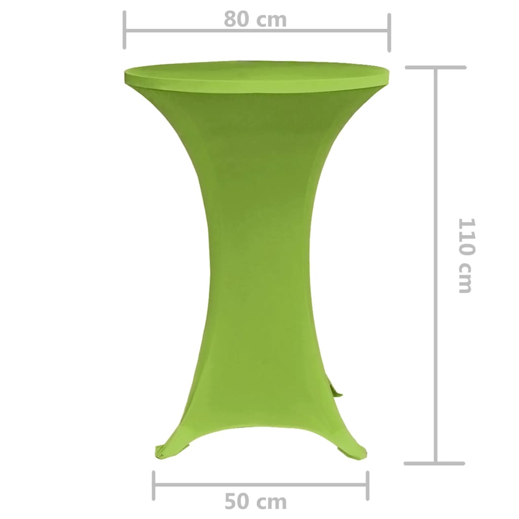 galdu pārvalki, 2 gab., elastīgi, 80 cm, zaļi