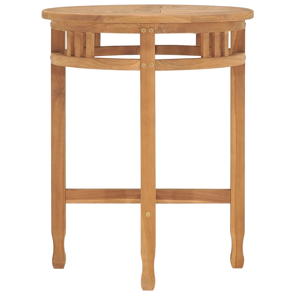 bistro galds, Ø60x60 cm, masīvs tīkkoks