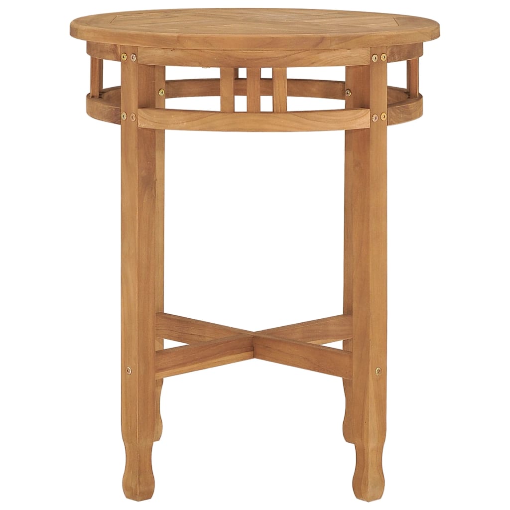 bistro galds, Ø60x60 cm, masīvs tīkkoks