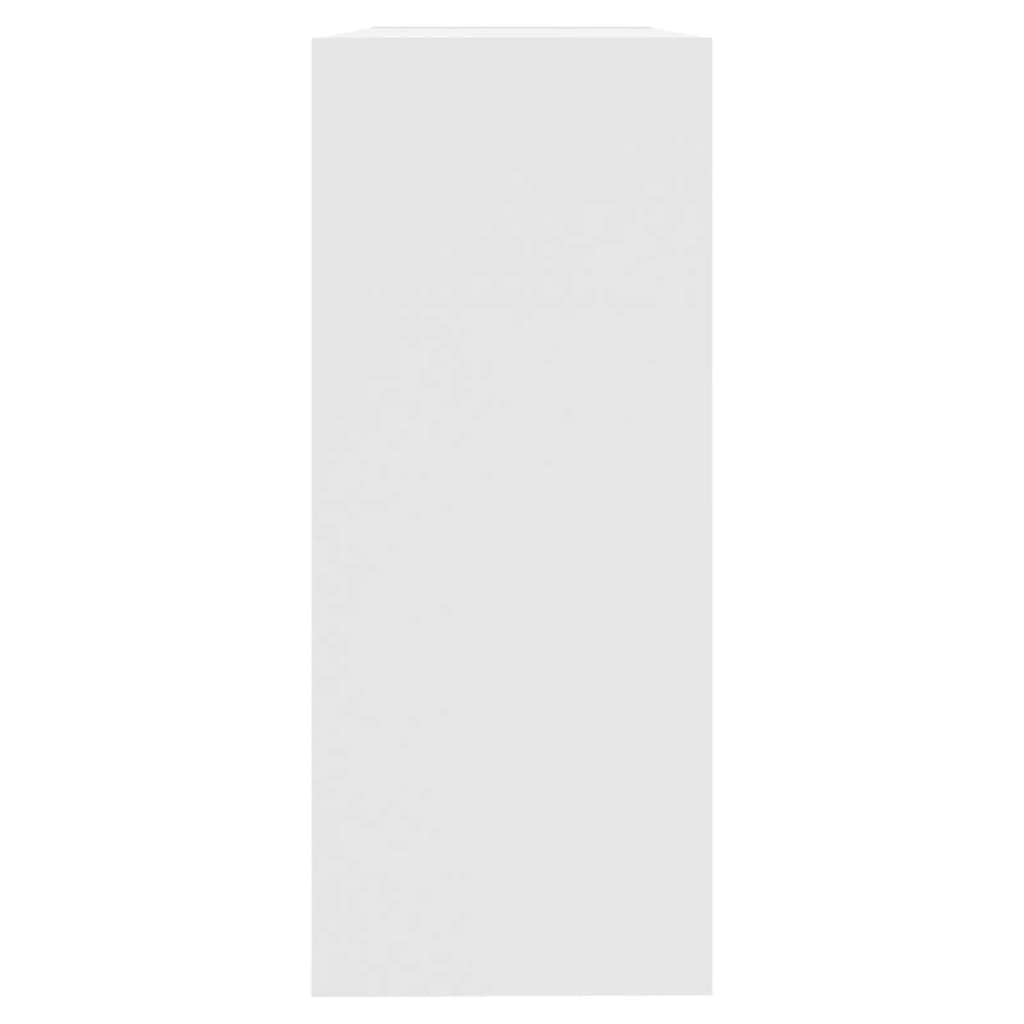 grāmatu plaukts, aizslietnis, balts, 100x30x72 cm
