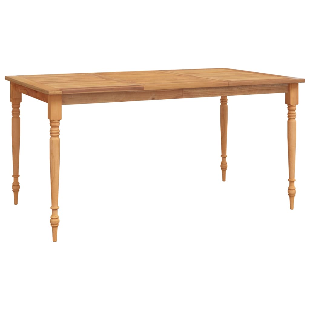 Batavia galds, 150x90x75 cm, masīvs tīkkoks
