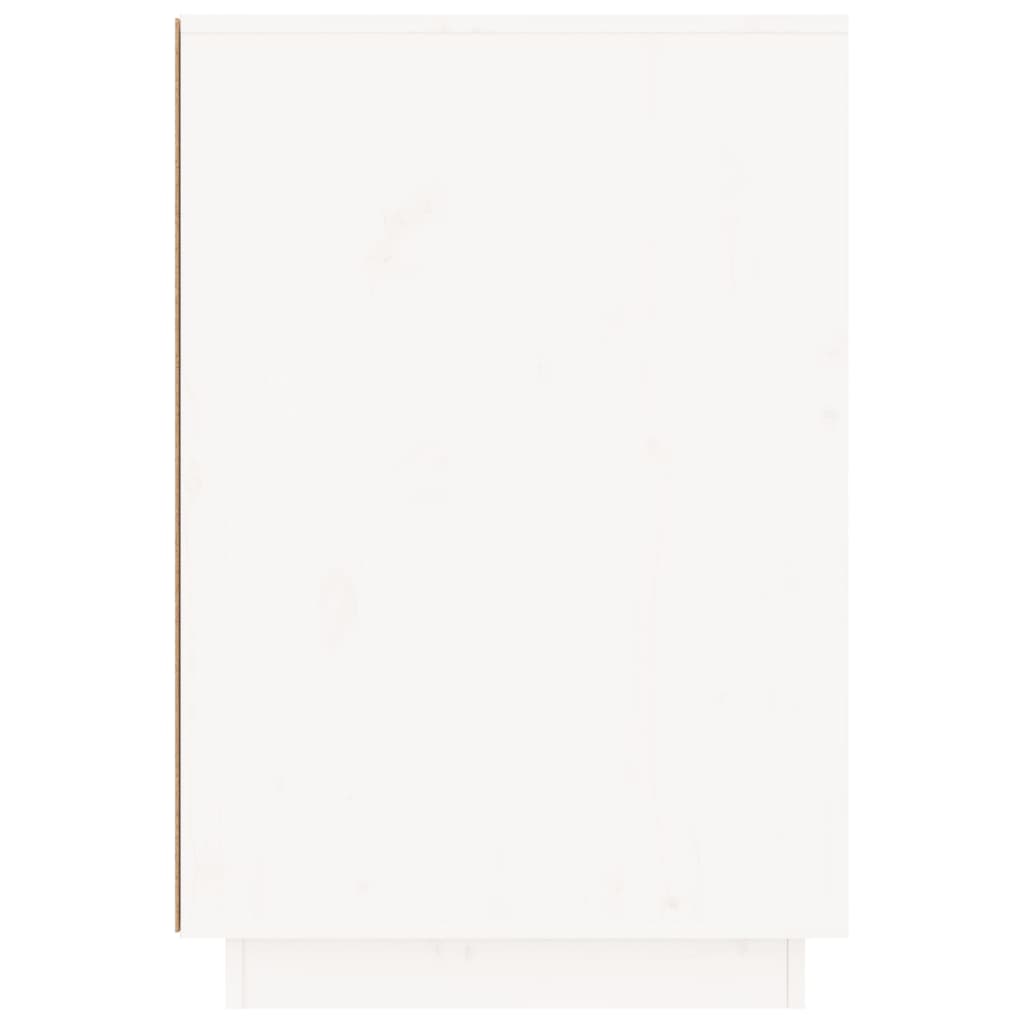 rakstāmgalds, balts, 140x50x75 cm, priedes masīvkoks