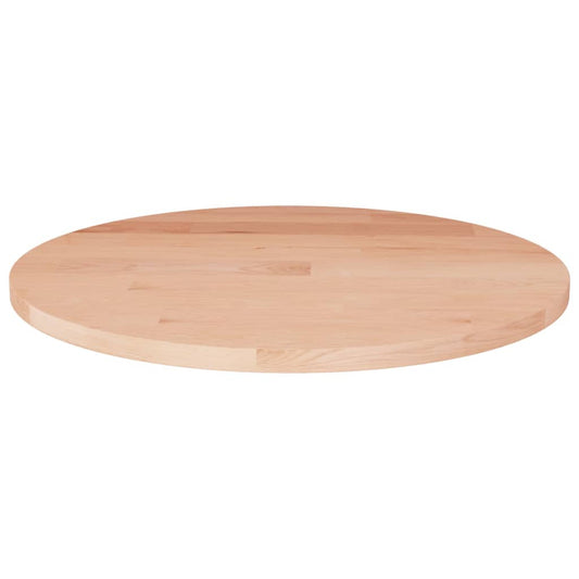 vidaXL apaļa galda virsma, Ø50x1,5 cm, neapstrādāts ozola masīvkoks
