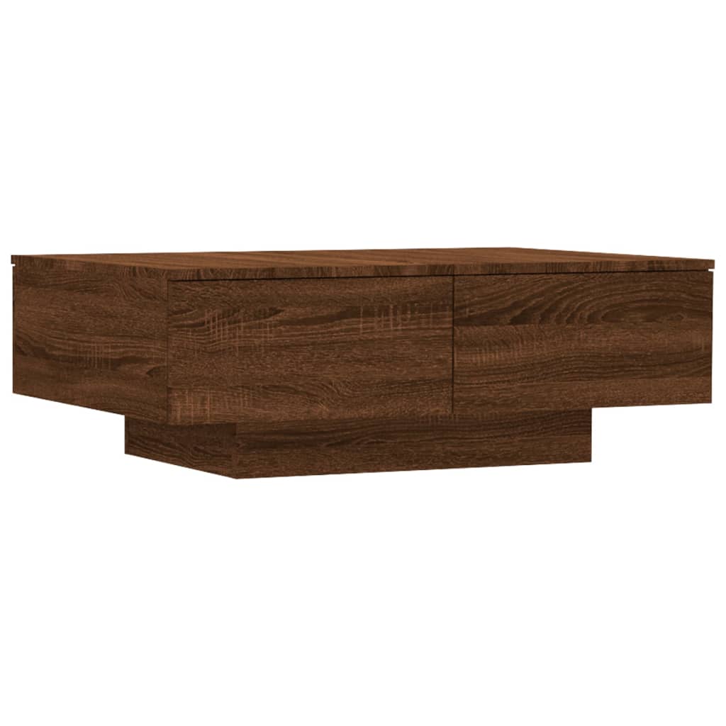 kafijas galdiņš, brūns ozols, 90x60x31 cm, inženierijas koks