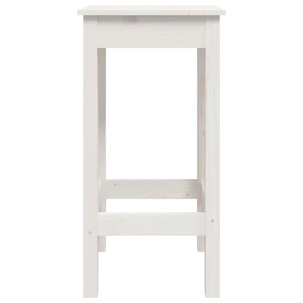 bāra krēsli, 2 gab., balti, 40x40x78 cm, priedes masīvkoks