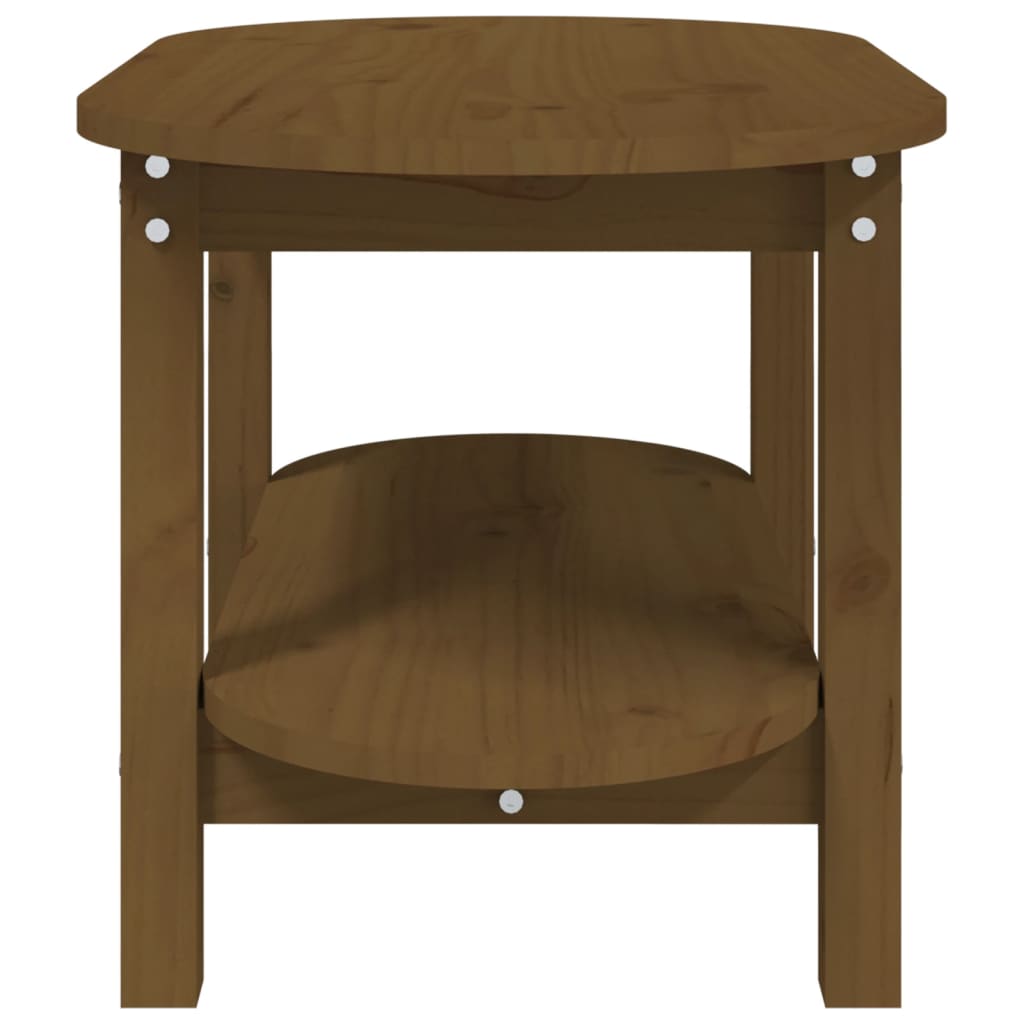 kafijas galdiņš, medus brūns, 80x45x45 cm, priedes masīvkoks