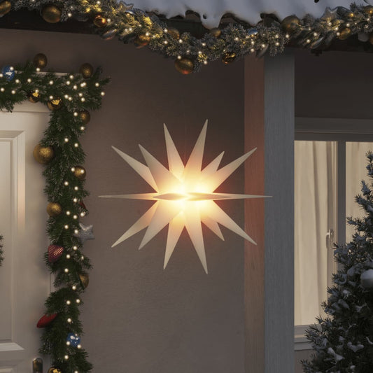 Ziemassvētku lampa ar LED, salokāma, balta, 100 cm
