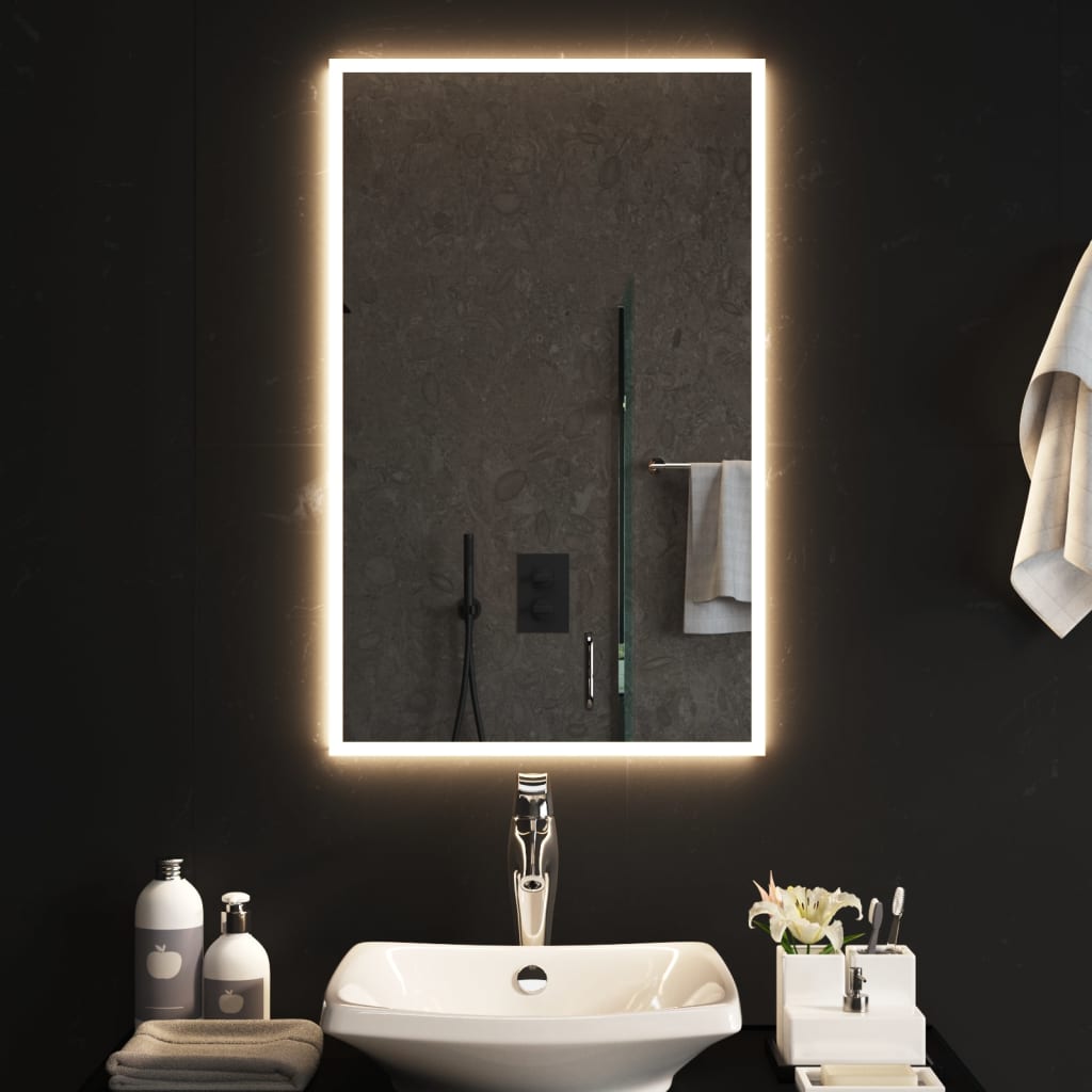vannasistabas spogulis ar LED, 50x80 cm
