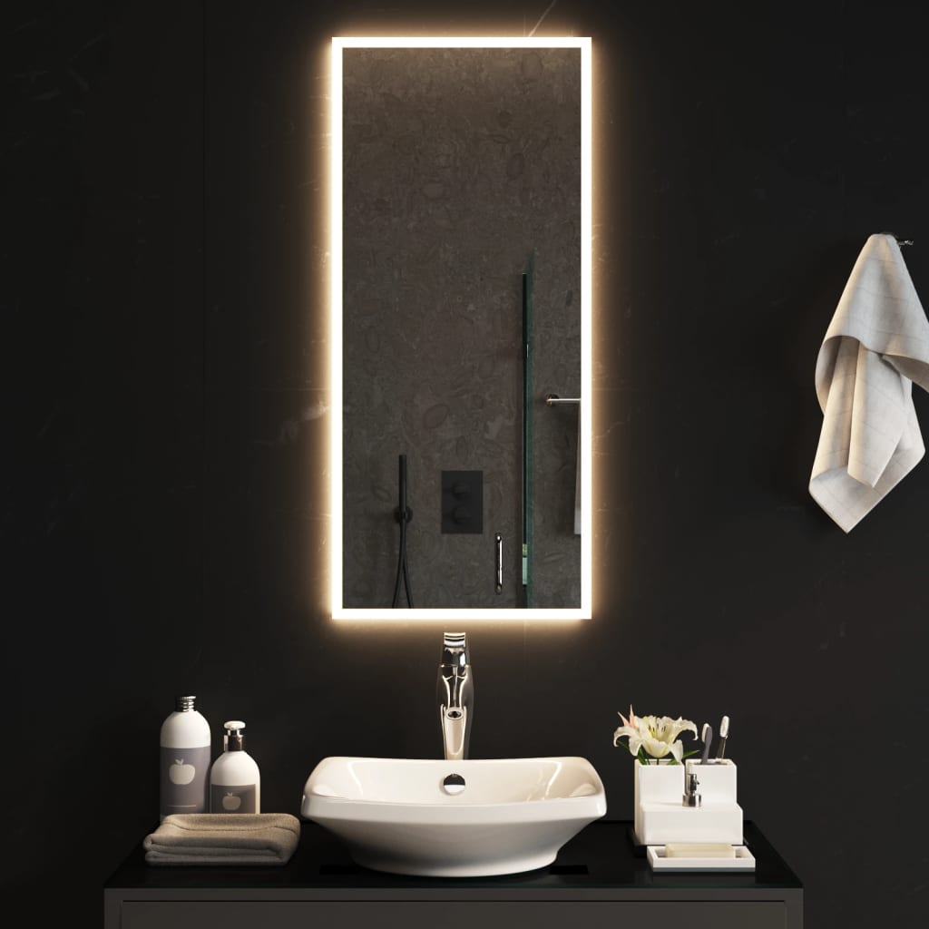 vannasistabas spogulis ar LED, 40x90 cm