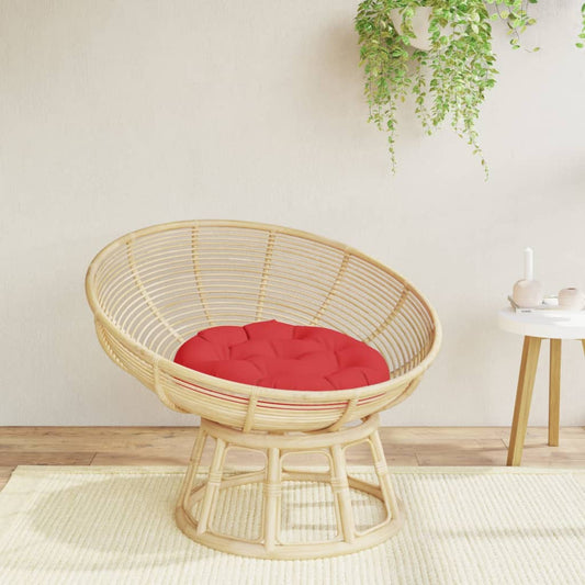 krēslu spilvens, apaļš, Ø 60 x11 cm, oksforda audums, sarkans