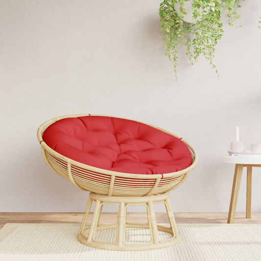 krēslu spilvens, apaļš, Ø 100 x11 cm, oksforda audums, sarkans