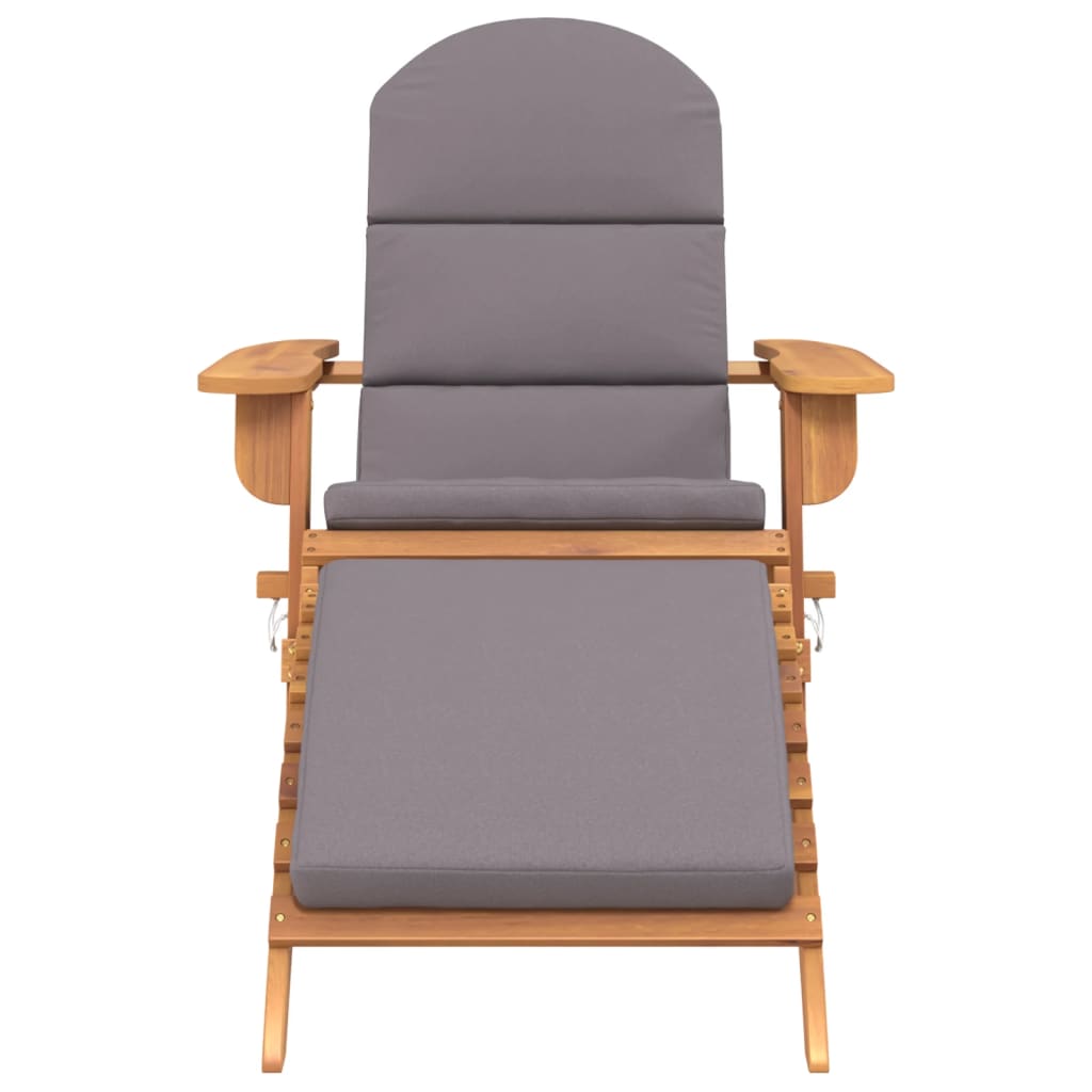 dārza krēsls ar kāju balstu, akācijas masīvkoks