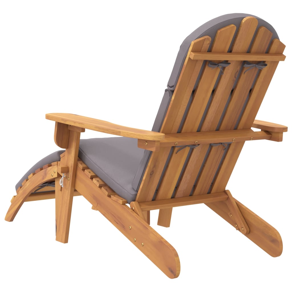 dārza krēsls ar kāju balstu, akācijas masīvkoks