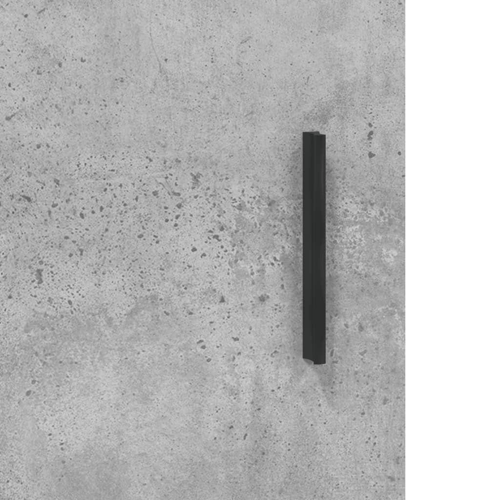 sienas skapītis, betona pelēks, 60x31x70 cm, inženierijas koks