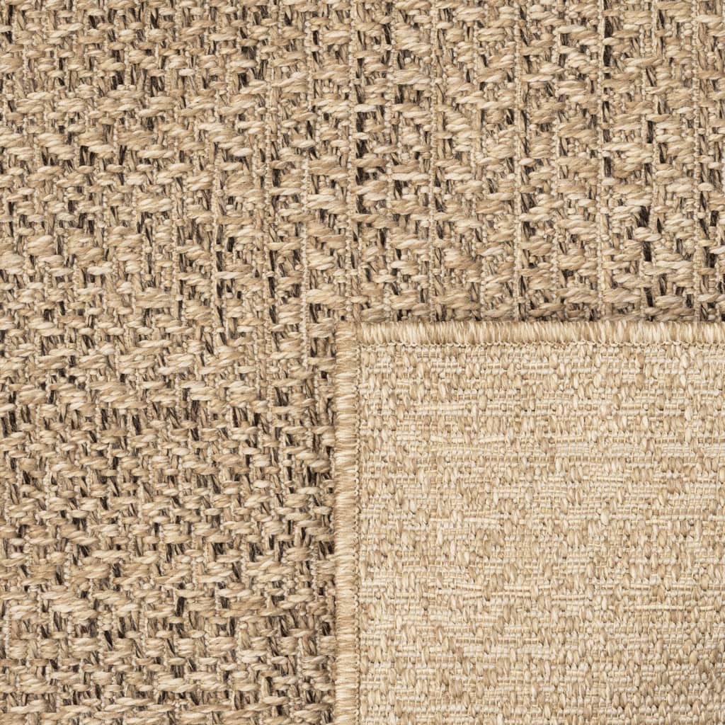 paklājs ZIZUR, 80x150cm džutas izskats, lietojams telpās un ārā