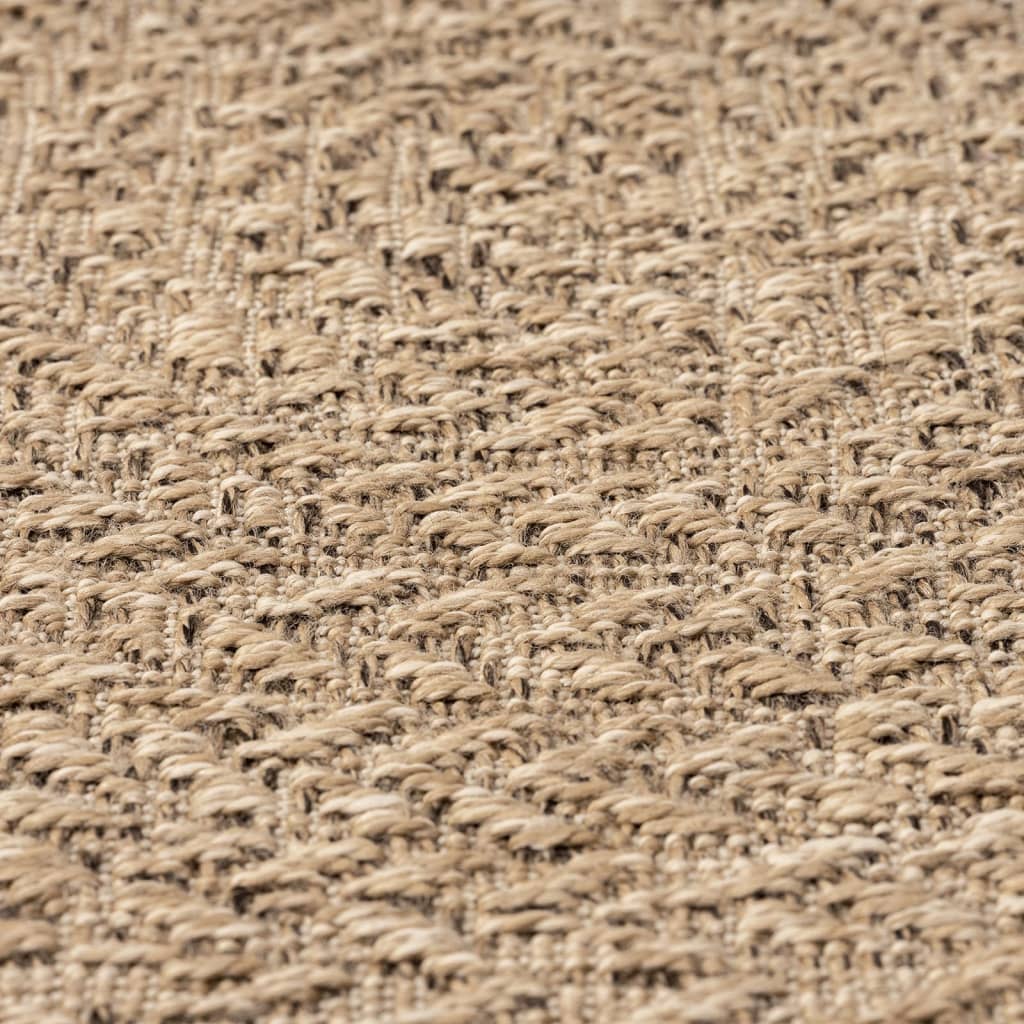paklājs ZIZUR, 120 cm džutas izskats, lietojams telpās un ārā