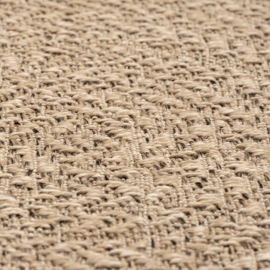 paklājs ZIZUR, 80x150cm džutas izskats, lietojams telpās un ārā