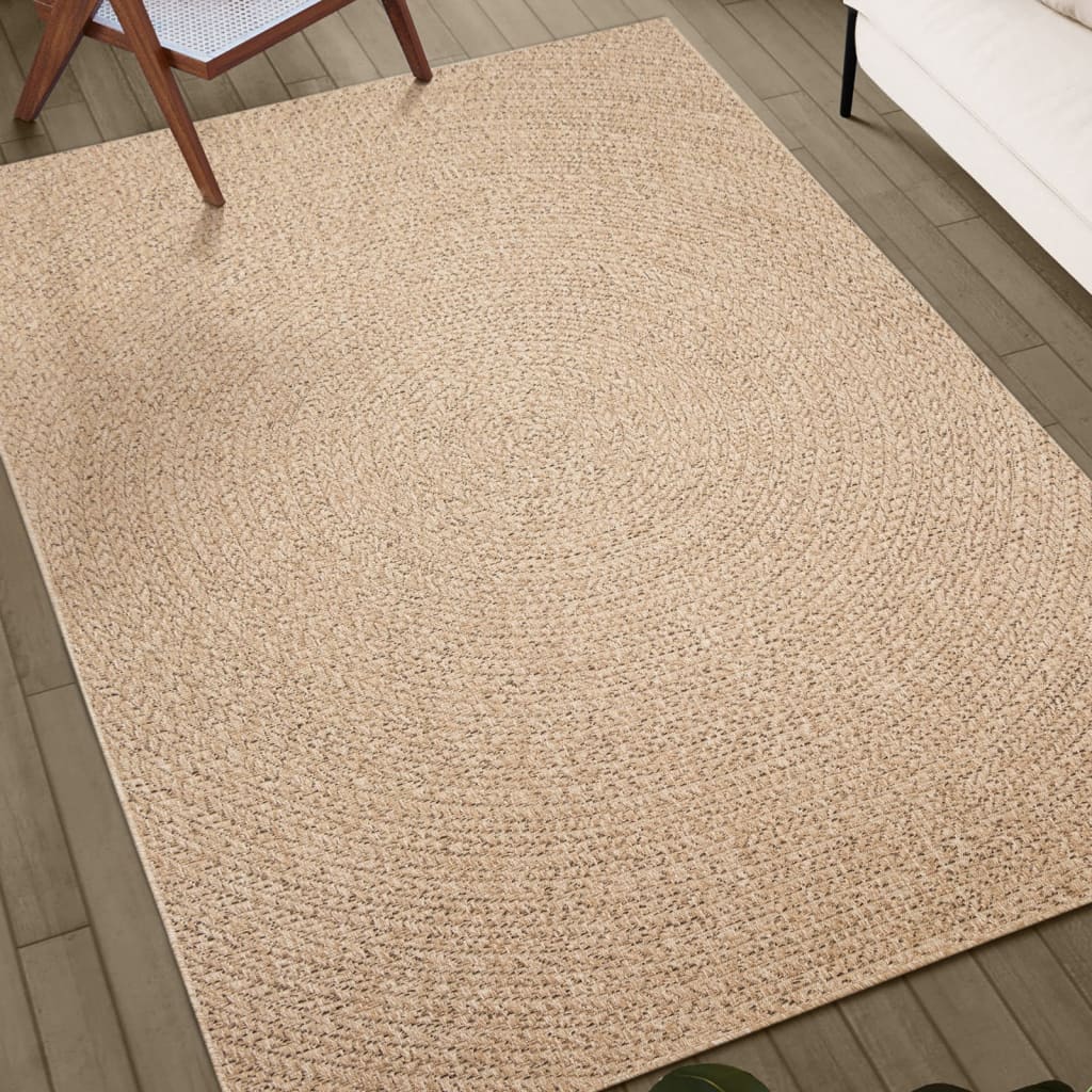 paklājs, 140x200 cm, džutas izskats, lietojams telpās un ārā