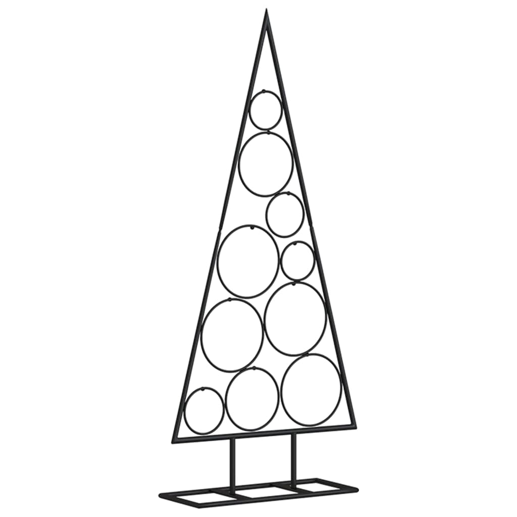 vidaXL Ziemassvētku eglīte, metāls, melna, 90 cm