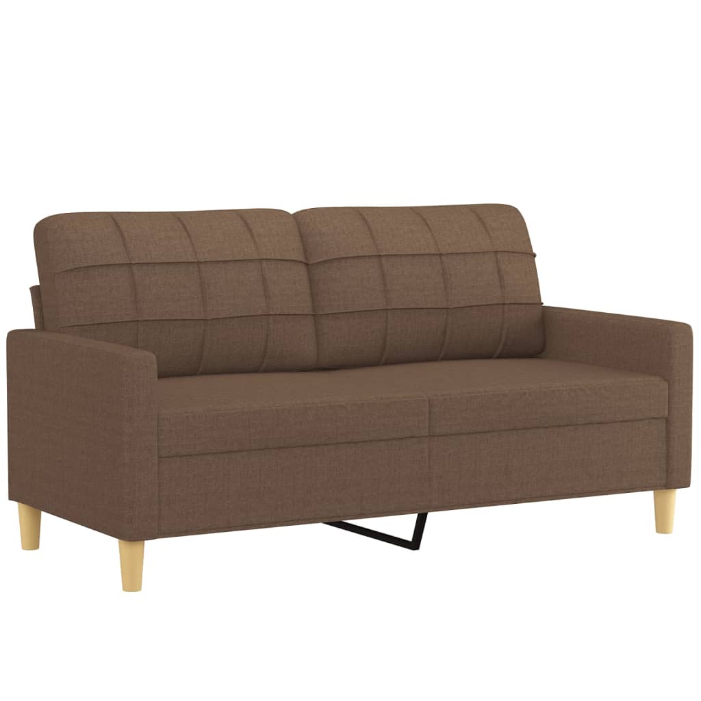 divvietīgs dīvāns, brūns audums, 140 cm