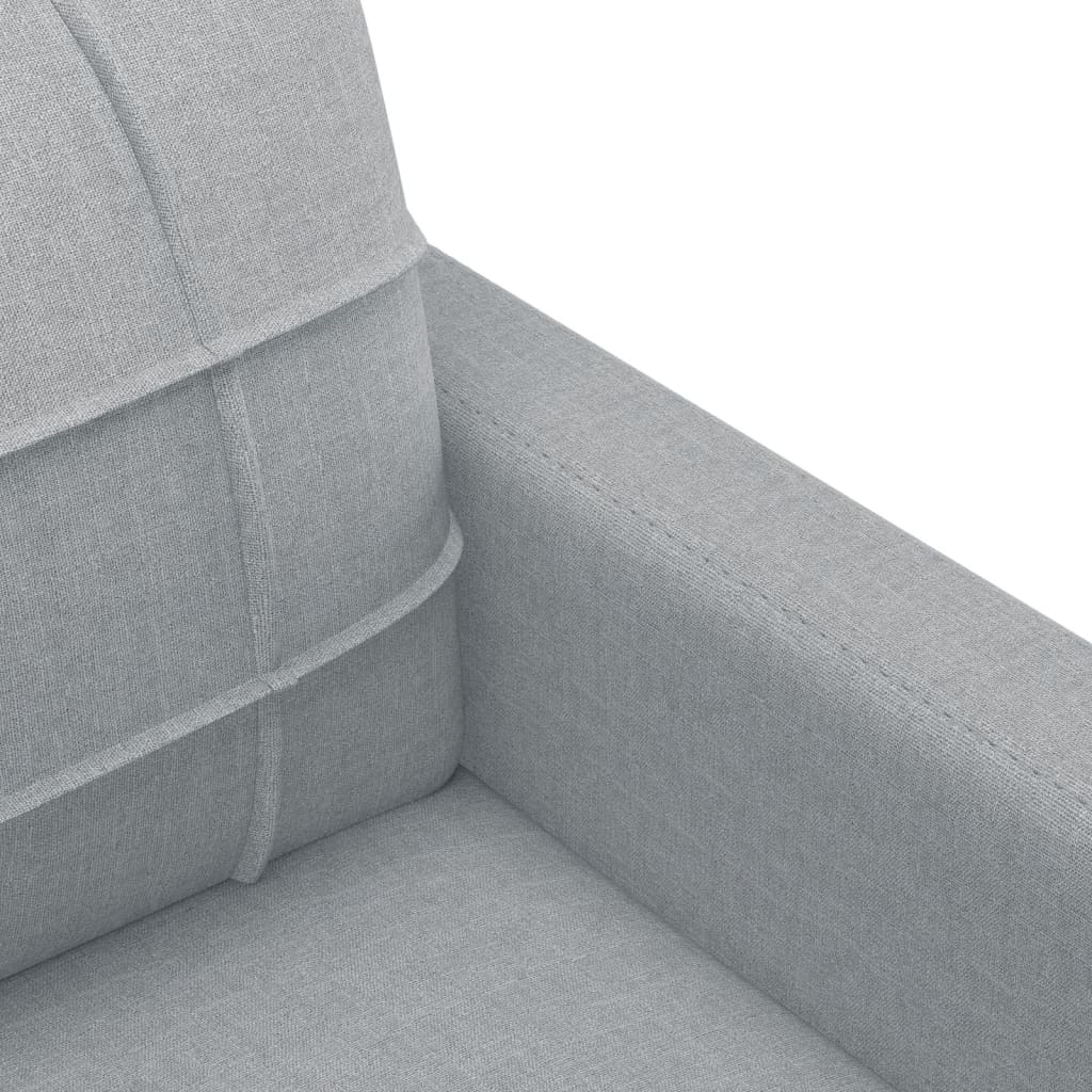 trīsvietīgs dīvāns, gaiši pelēks audums, 180 cm