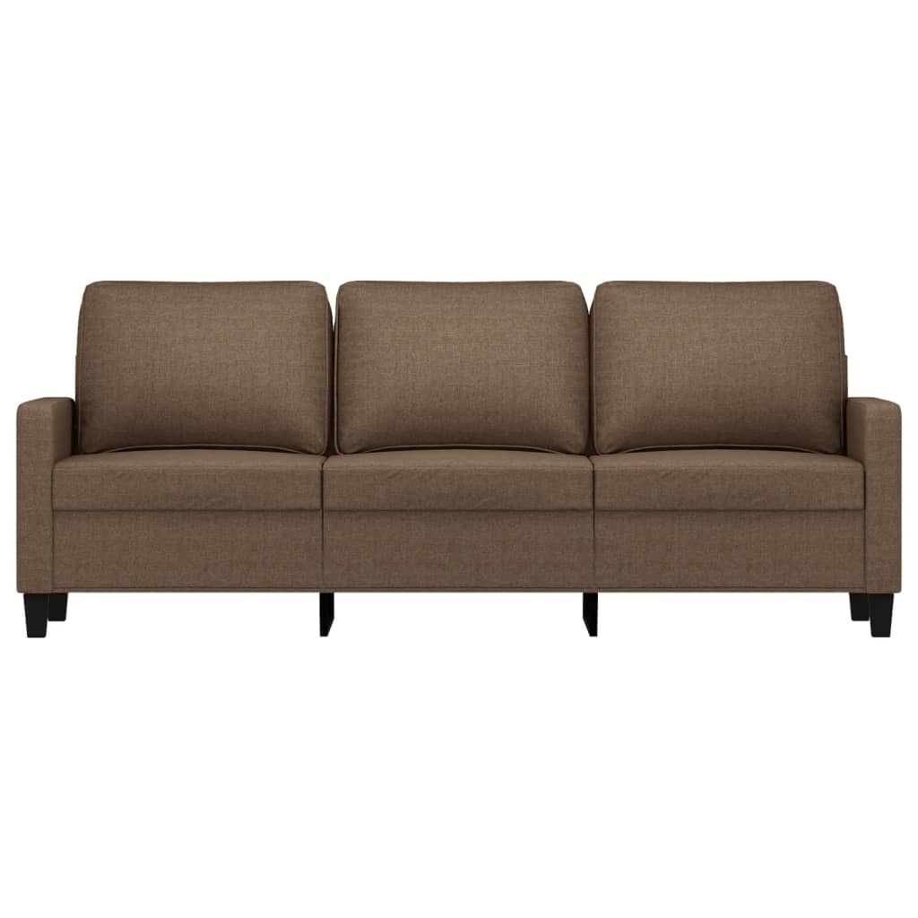 trīsvietīgs dīvāns, brūns audums, 180 cm
