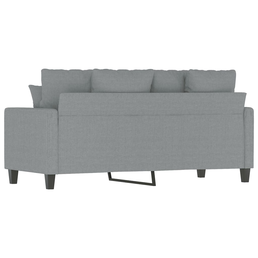 divvietīgs dīvāns, tumši pelēks audums, 140 cm