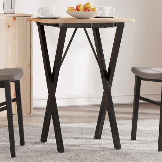 virtuves galda kājas, X-forma, 40x40x73 cm, čuguns