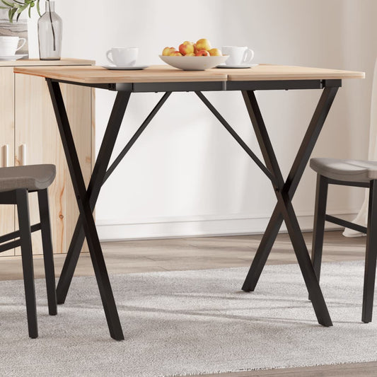 virtuves galda kājas, X-forma, 60x60x73 cm, čuguns