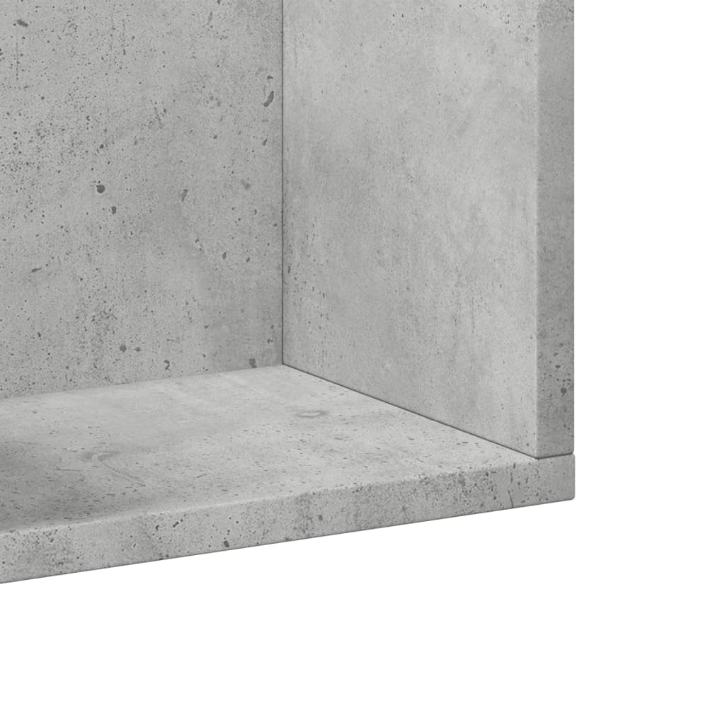 sienas skapītis, betona pelēks, 75x18x16,5cm, inženierijas koks