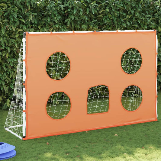 bērnu futbola vārti ar mērķēšanas sienu un bumbu, 182x62x118 cm
