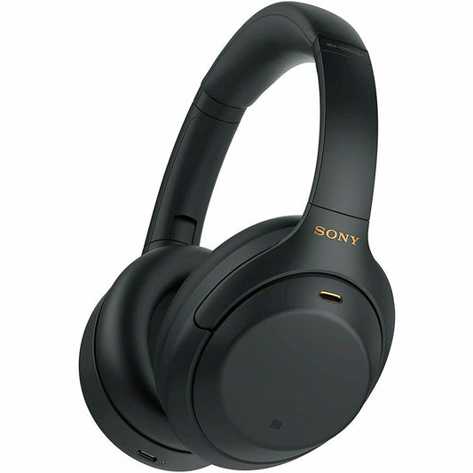 Headphones with Microphone Sony WH-1000XM4/B Black Bluetooth