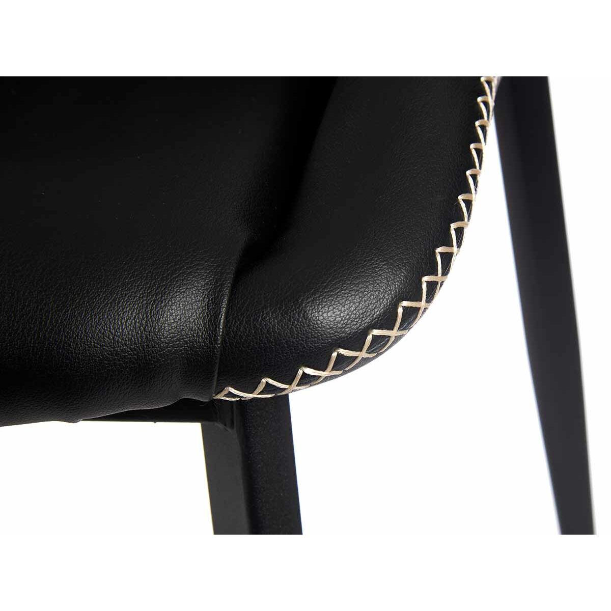 atzveltnes krēsls Pīšana Zils Melns Tērauds 50 x 87 x 61 cm (2 gb.)