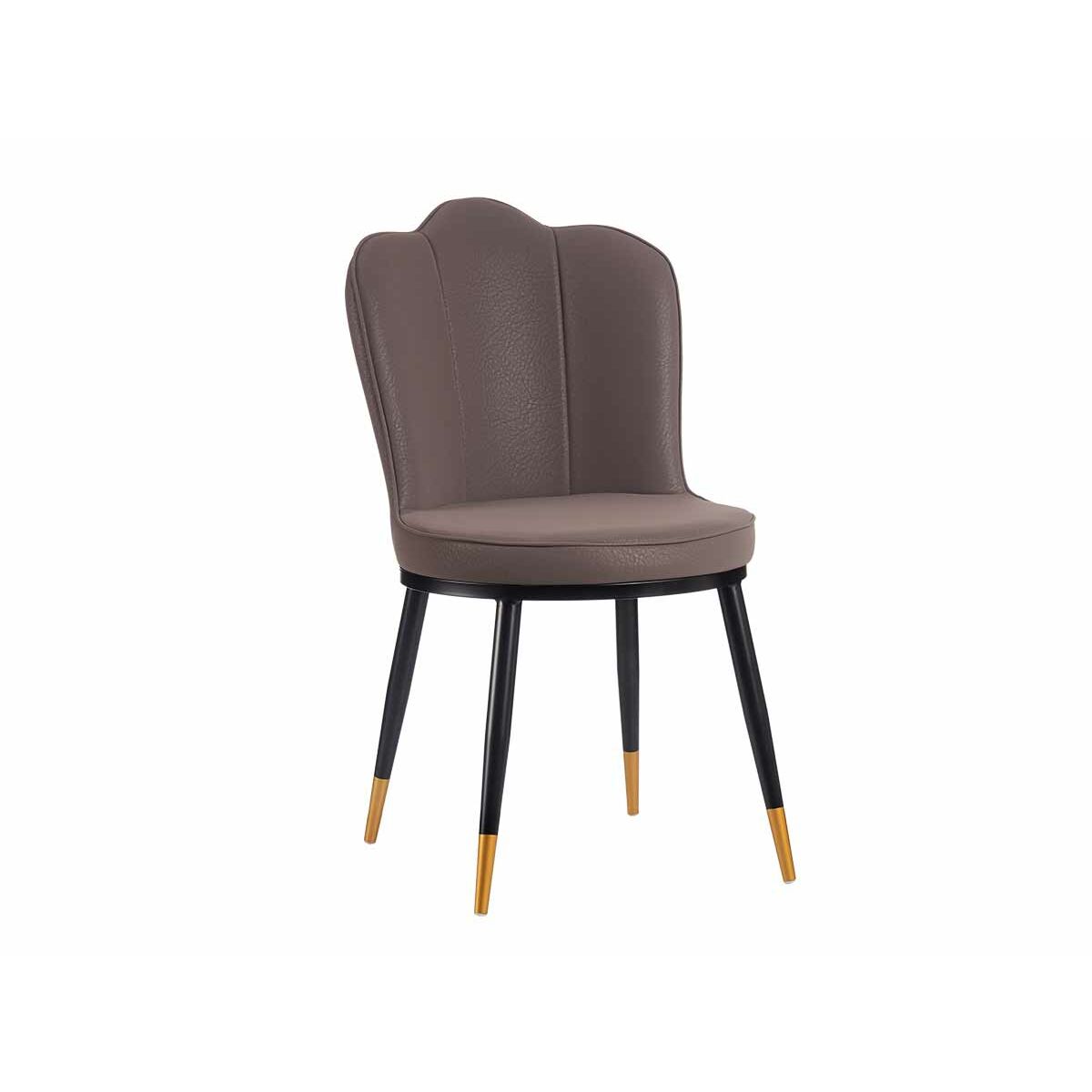 atzveltnes krēsls Čaula Melns Violets Bronza Tērauds 53 x 88 x 67 cm (2 gb.)